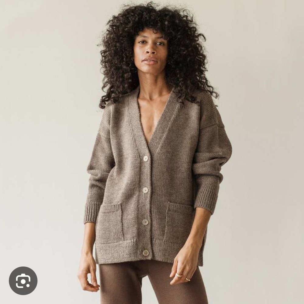 First Rite Jude Cardigan in Undyed Fog Size Small - Picture 9 of 14